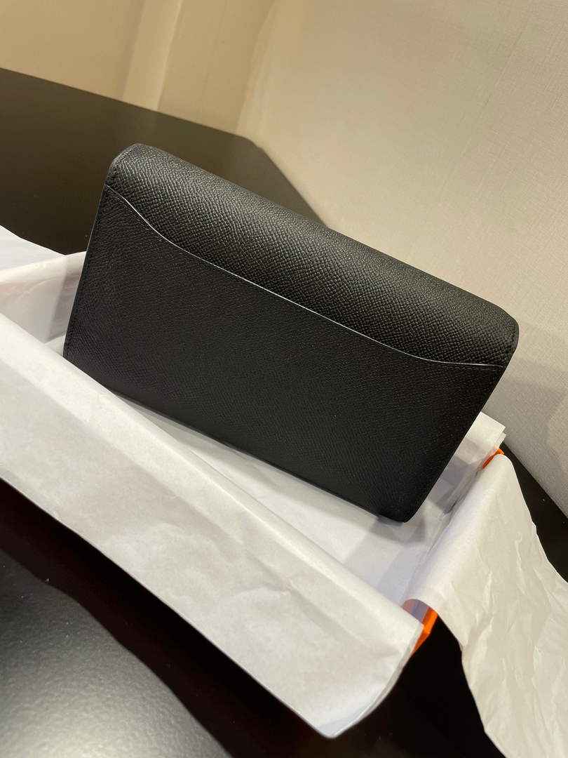 Hermes Constance Long To Go wallet H080126 Black Gold - Default Title - View 2