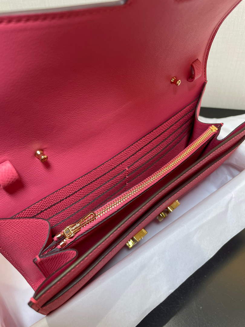 Hermes Constance Long To Go wallet H080126 plum gold - Default Title - View 6