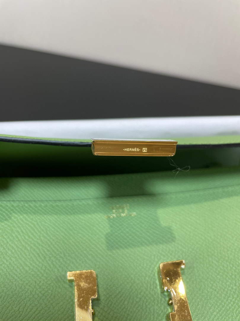 Hermes Constance Long To Go wallet H080126 light green gold - Default Title - View 6
