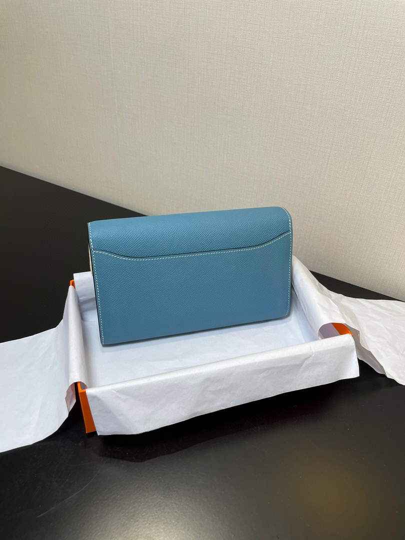 Hermes Constance Long To Go wallet H080126 Sky Blue Gold - Default Title - View 2