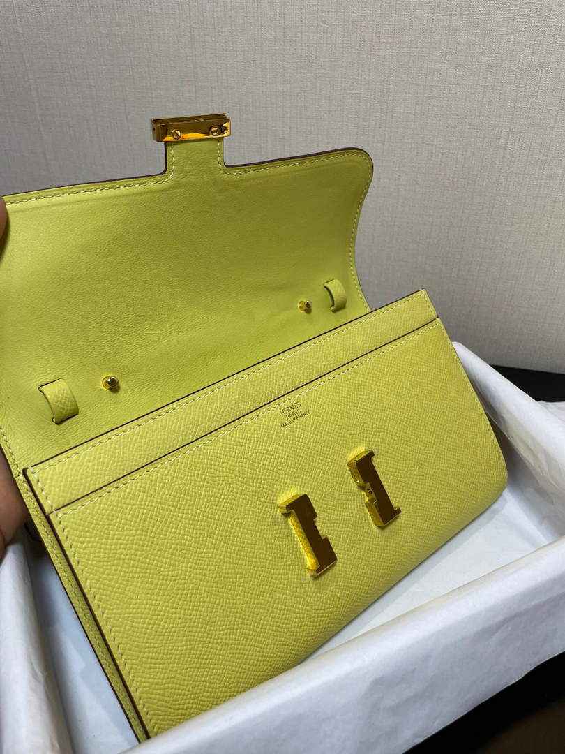 Hermes Constance Long To Go wallet H080126 Light Yellow Gold - Default Title - View 4