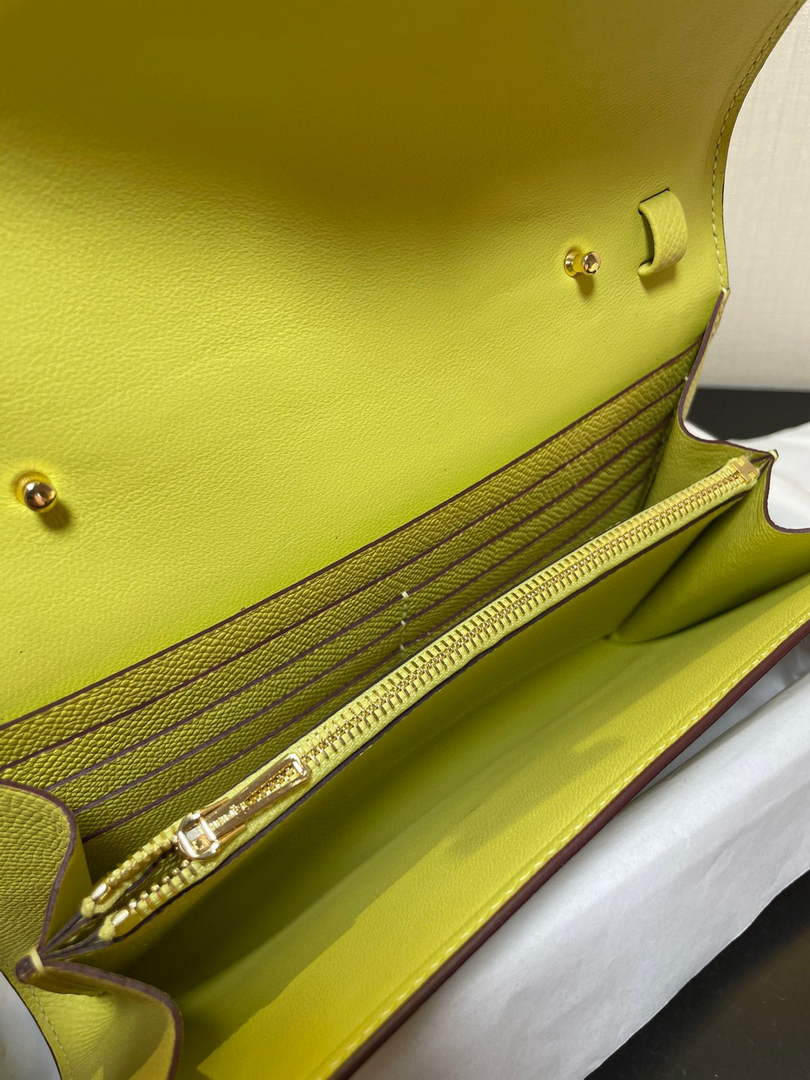 Hermes Constance Long To Go wallet H080126 Light Yellow Gold - Default Title - View 9