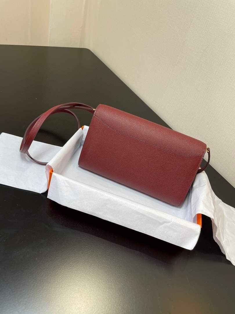 Hermes Constance Long To Go wallet H080126 wine red gold - Default Title - View 2