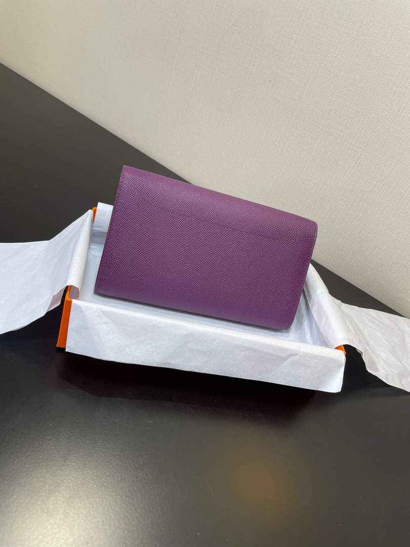 Hermes Constance Long To Go wallet H080126 Purple Gold - Default Title - View 2