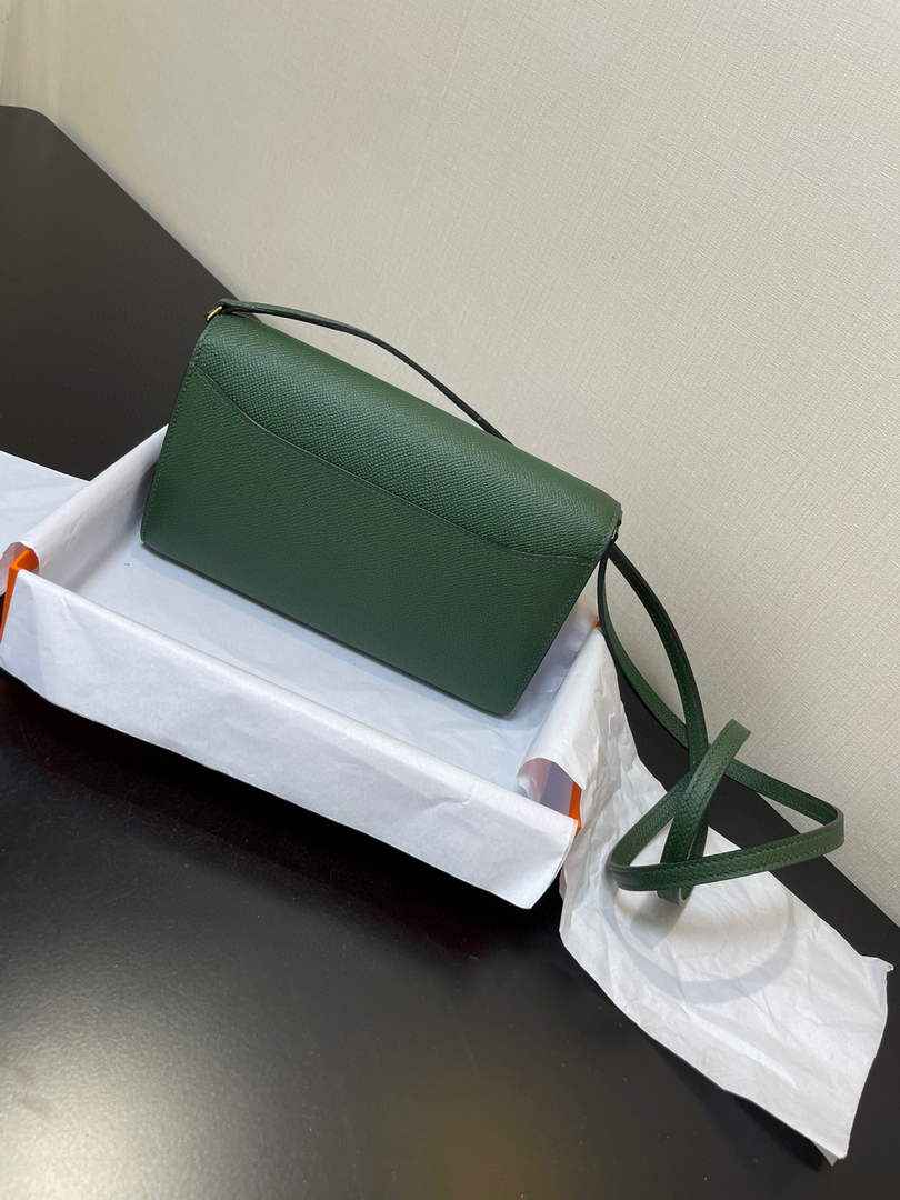 Hermes Constance Long To Go wallet H080126 dark green gold - Default Title - View 4