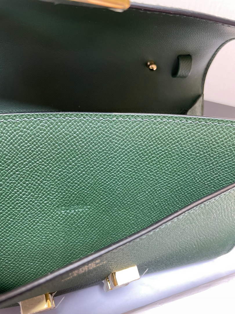 Hermes Constance Long To Go wallet H080126 dark green gold - Default Title - View 8