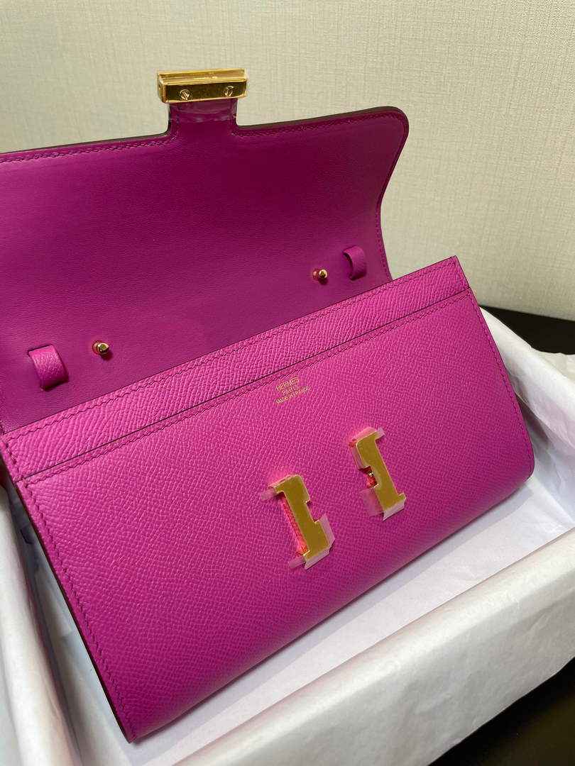 Hermes Constance Long To Go wallet H080126 purpel gold - Default Title - View 5