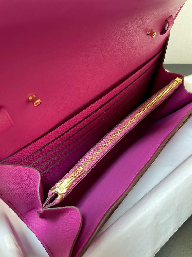 Hermes Constance Long To Go wallet H080126 purpel gold - Default Title - View 6