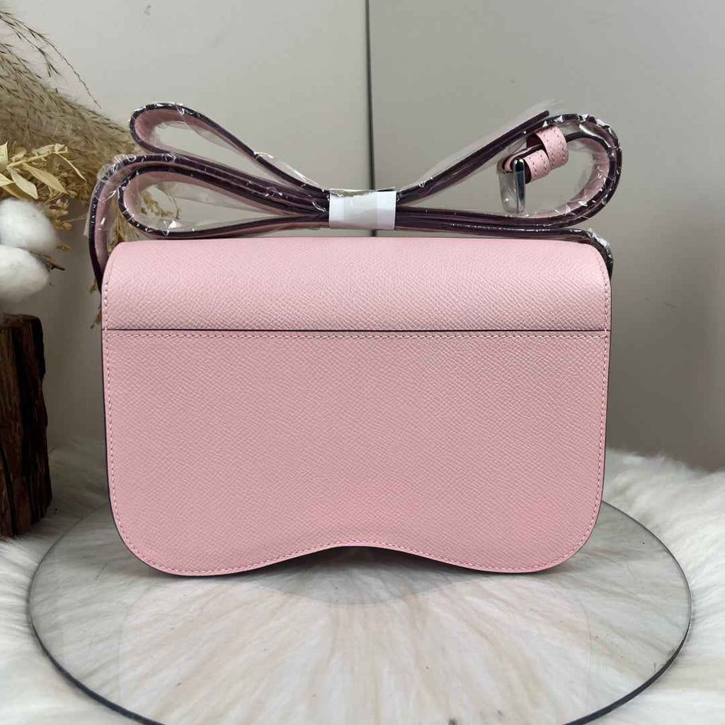 Hermès Della Cavalleria Elan Bag in Pink Epsom Calfskin Silver Hardware - Default Title - View 4
