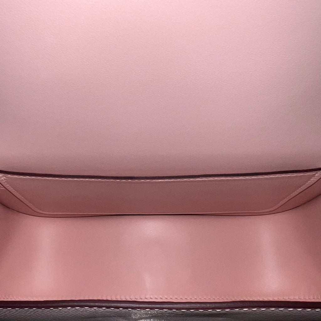 Hermès Della Cavalleria Elan Bag in Pink Epsom Calfskin Silver Hardware - Default Title - View 9