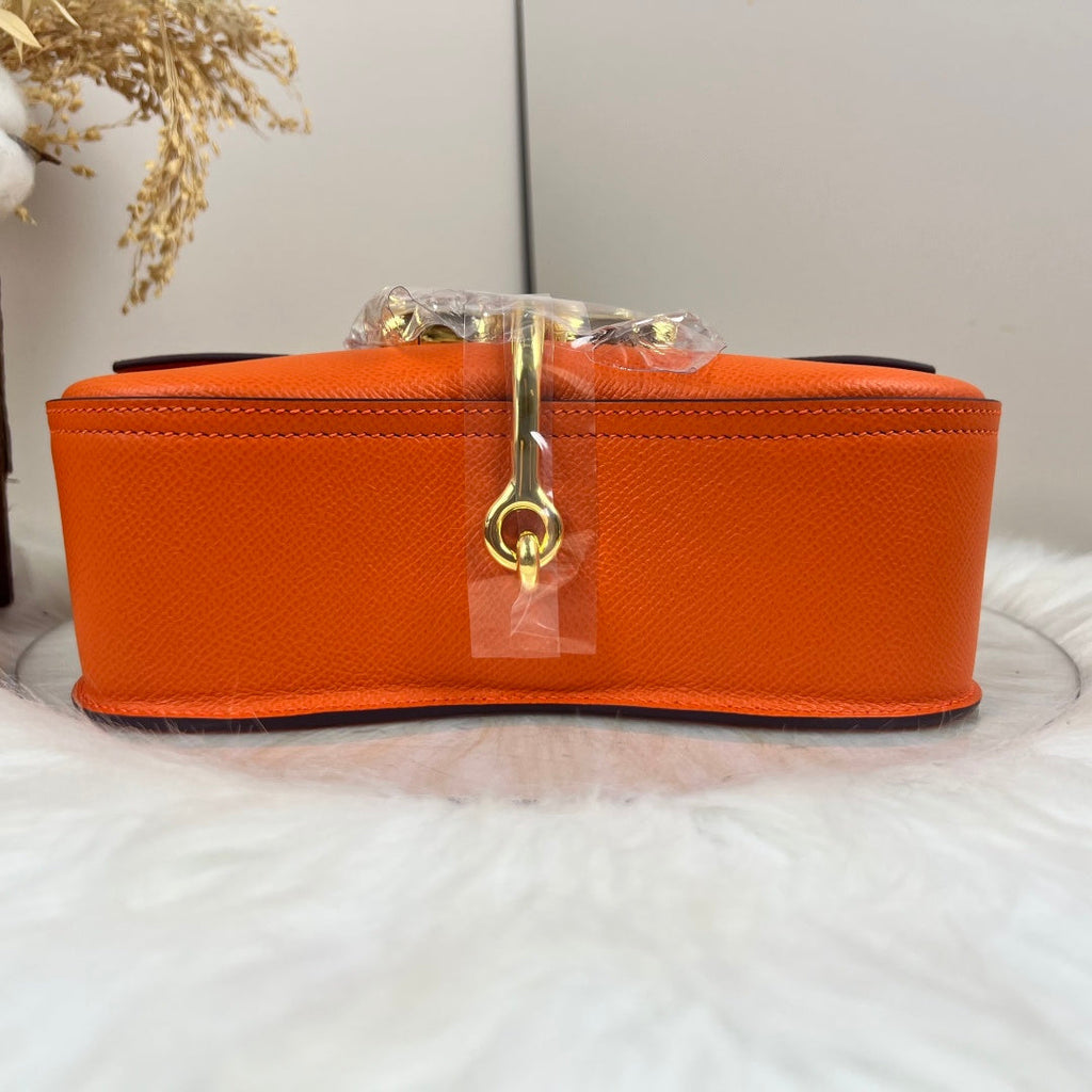 Hermès Della Cavalleria Elan Bag in Orange Epsom Calfskin Gold Hardware - Default Title - View 7