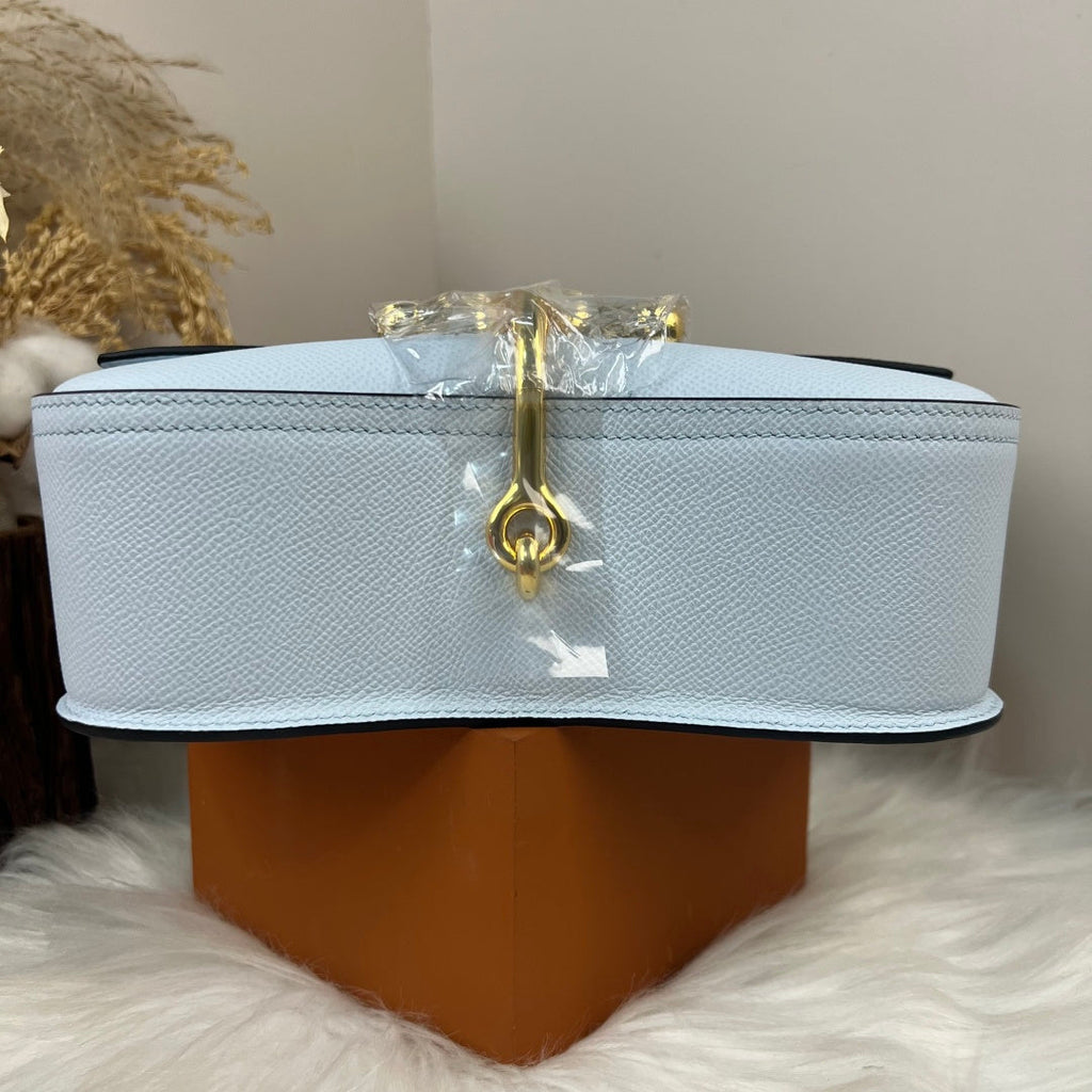 Hermès Della Cavalleria Elan Bag in Light Blue Epsom Calfskin Gold Hardware - Default Title - View 7