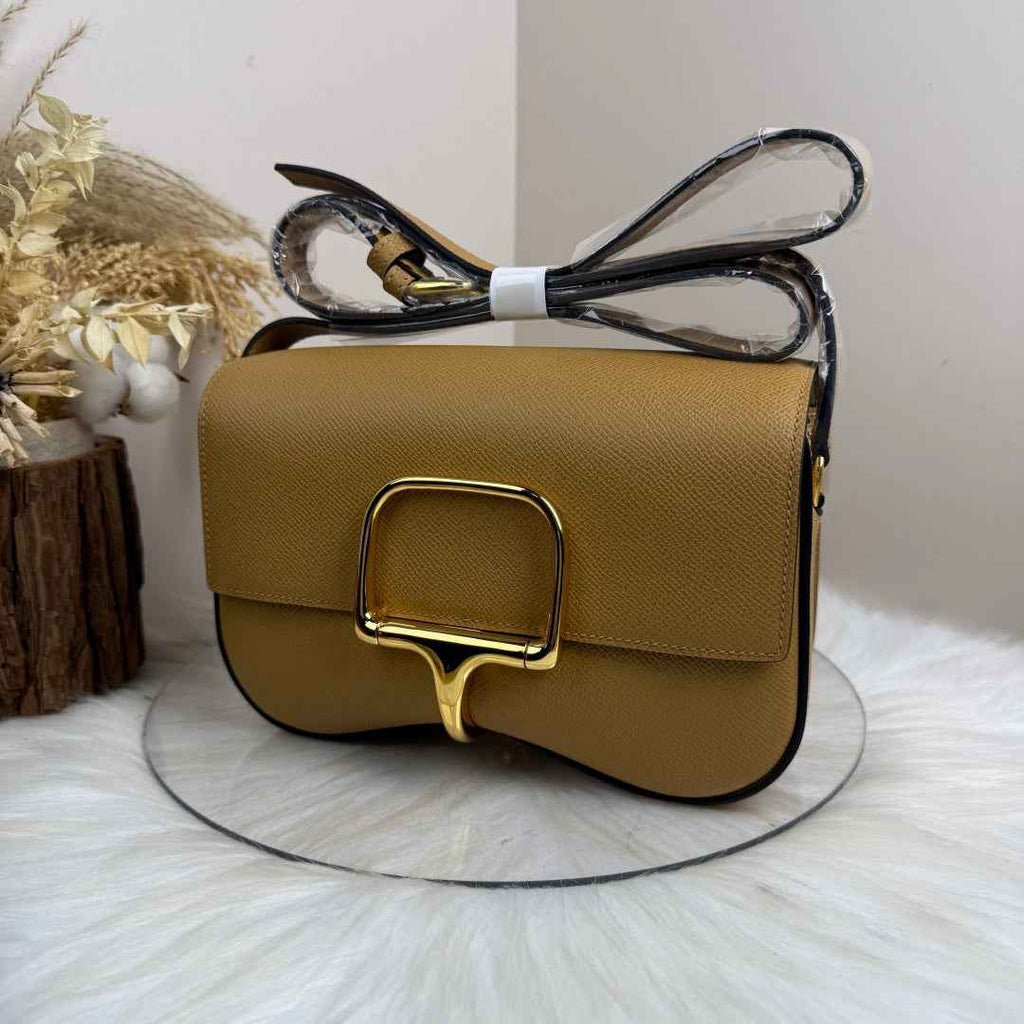 Hermès Della Cavalleria Elan Bag in Apricot Epsom Calfskin Gold Hardware - Default Title - View 2