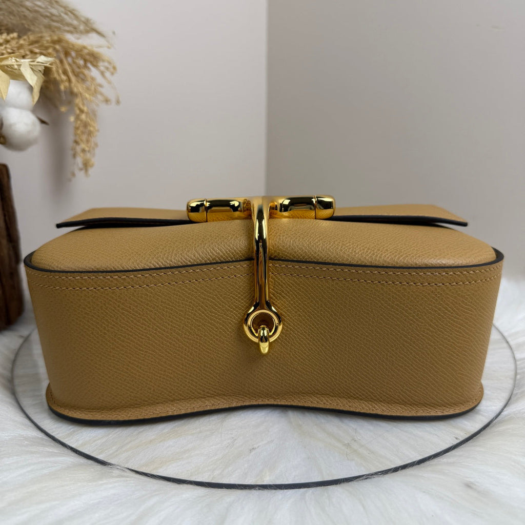 Hermès Della Cavalleria Elan Bag in Apricot Epsom Calfskin Gold Hardware - Default Title - View 7