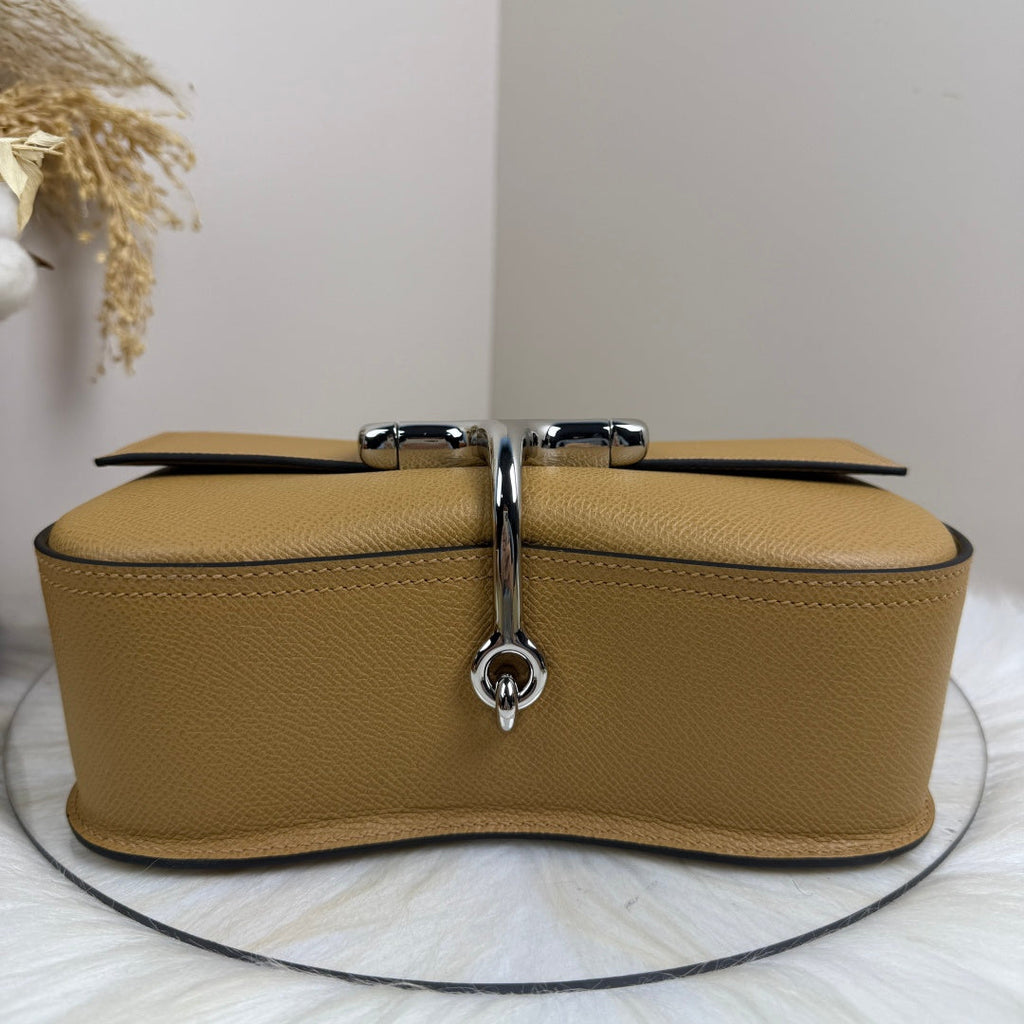 Hermès Della Cavalleria Elan Bag in Apricot Epsom Calfskin Silver Hardware - Default Title - View 7