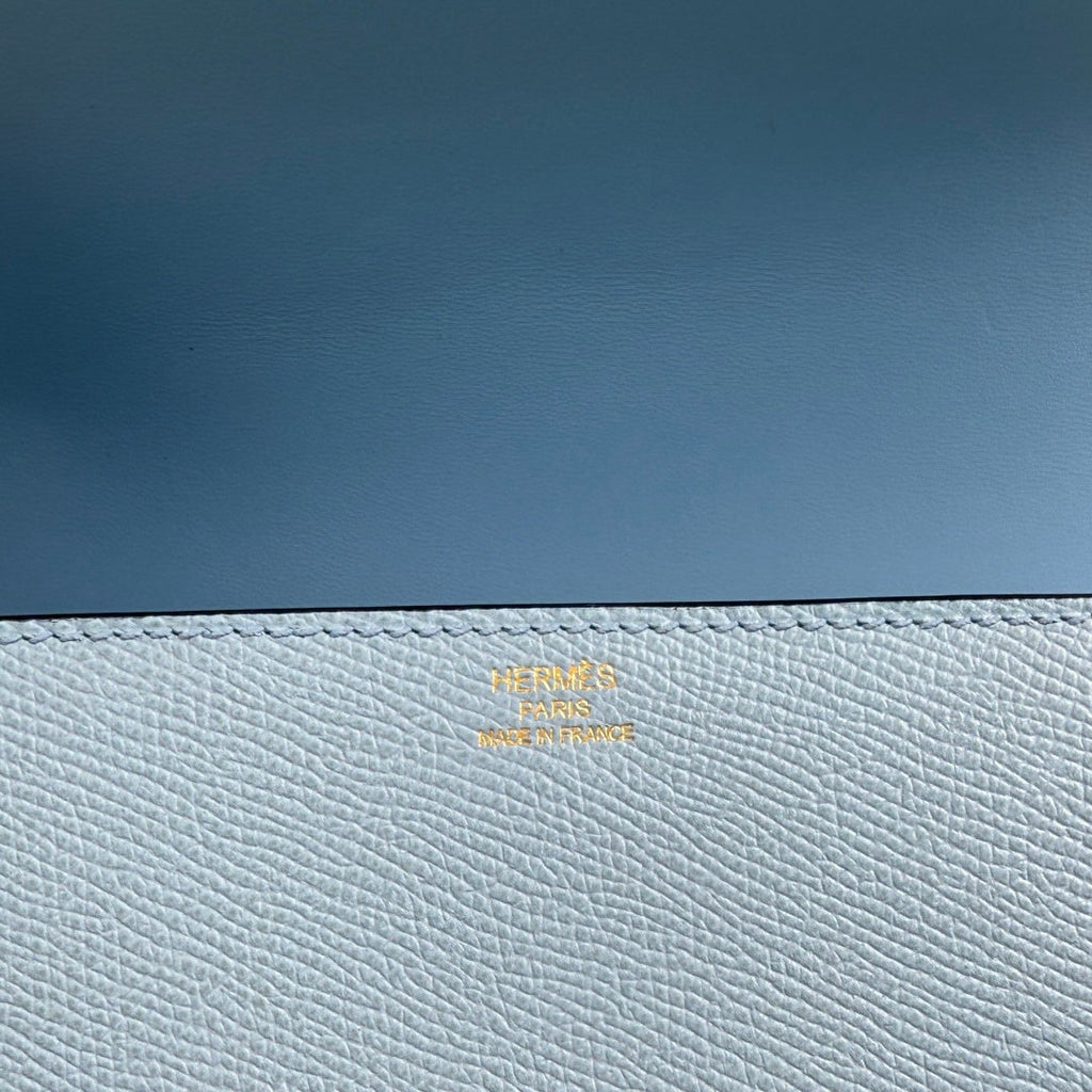 Hermès Della Cavalleria Elan Bag in Blue Epsom Calfskin Gold Hardware - Default Title - View 5