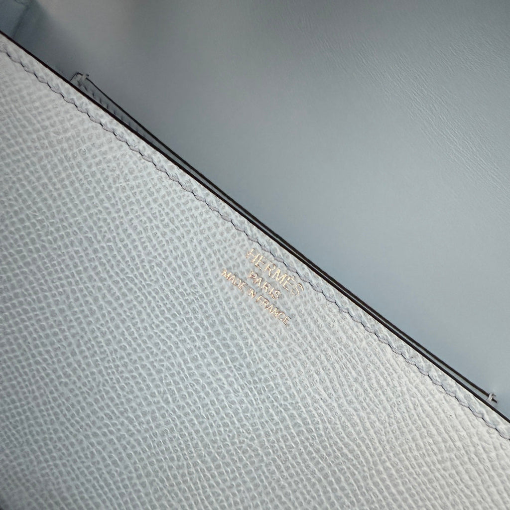 Hermès Della Cavalleria Elan Bag in Blue Epsom Calfskin Silver Hardware - Default Title - View 7