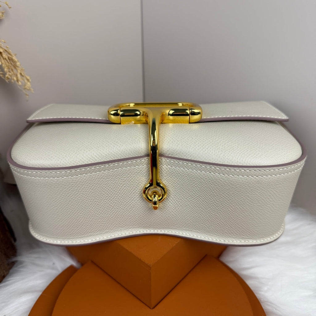 Hermès Della Cavalleria Elan Bag in Beige Epsom Calfskin Gold Hardware - Default Title - View 5