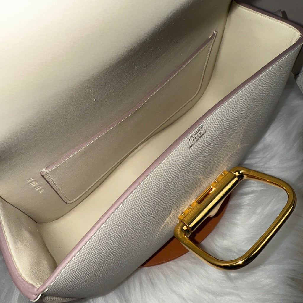 Hermès Della Cavalleria Elan Bag in Beige Epsom Calfskin Gold Hardware - Default Title - View 9
