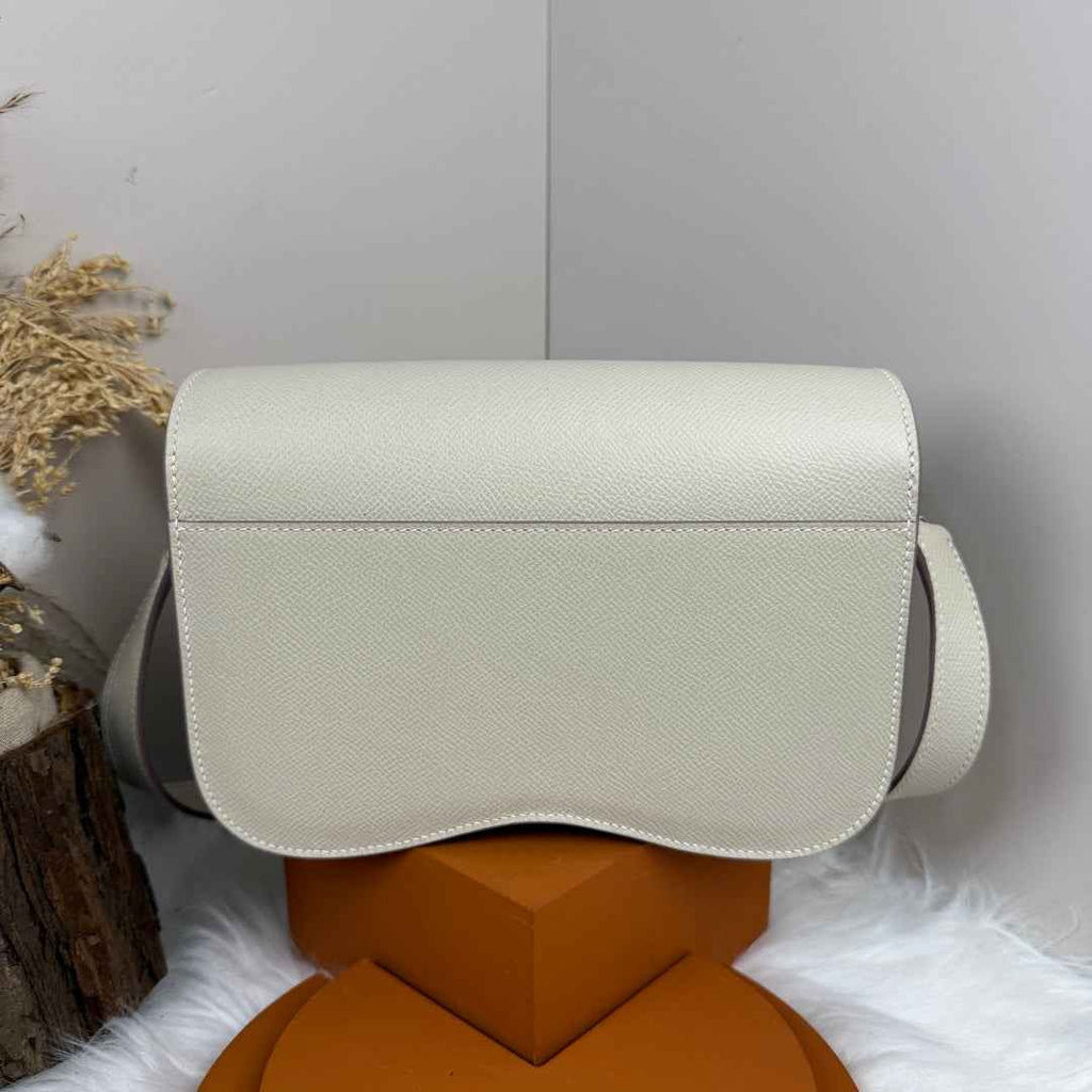 Hermès Della Cavalleria Elan Bag in Beige Epsom Calfskin Silver Hardware - Default Title - View 3