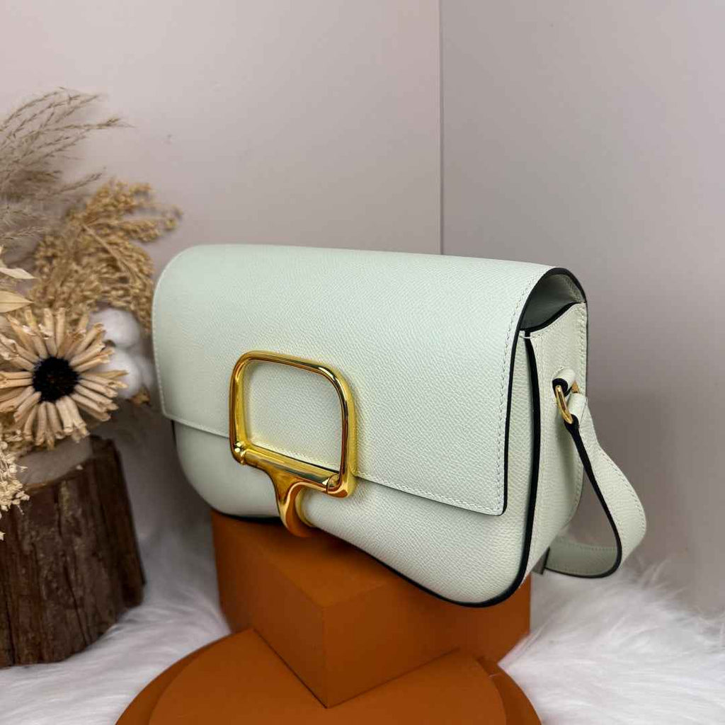 Hermès Della Cavalleria Elan Bag in Light Green Epsom Calfskin Gold Hardware - Default Title - View 2