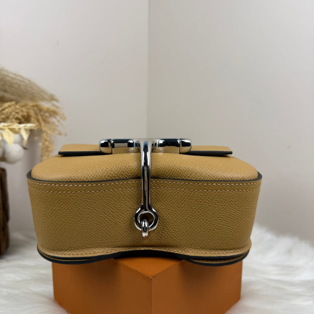 Hermès Della Cavalleria Mini Bag Apricot Epsom Calfskin Silver Hardware - Default Title - View 6