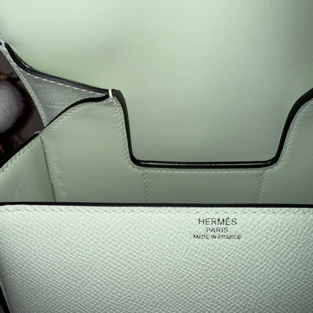 Hermès Della Cavalleria Mini Bag Light Blue Epsom Calfskin Silver Hardware - Default Title - View 8