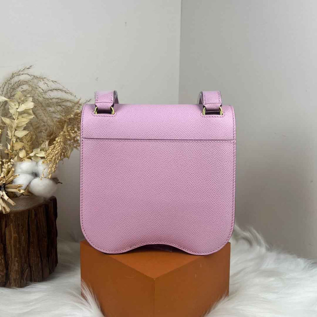 Hermès Della Cavalleria Mini Bag Pink Epsom Calfskin Gold Hardware - Default Title - View 3