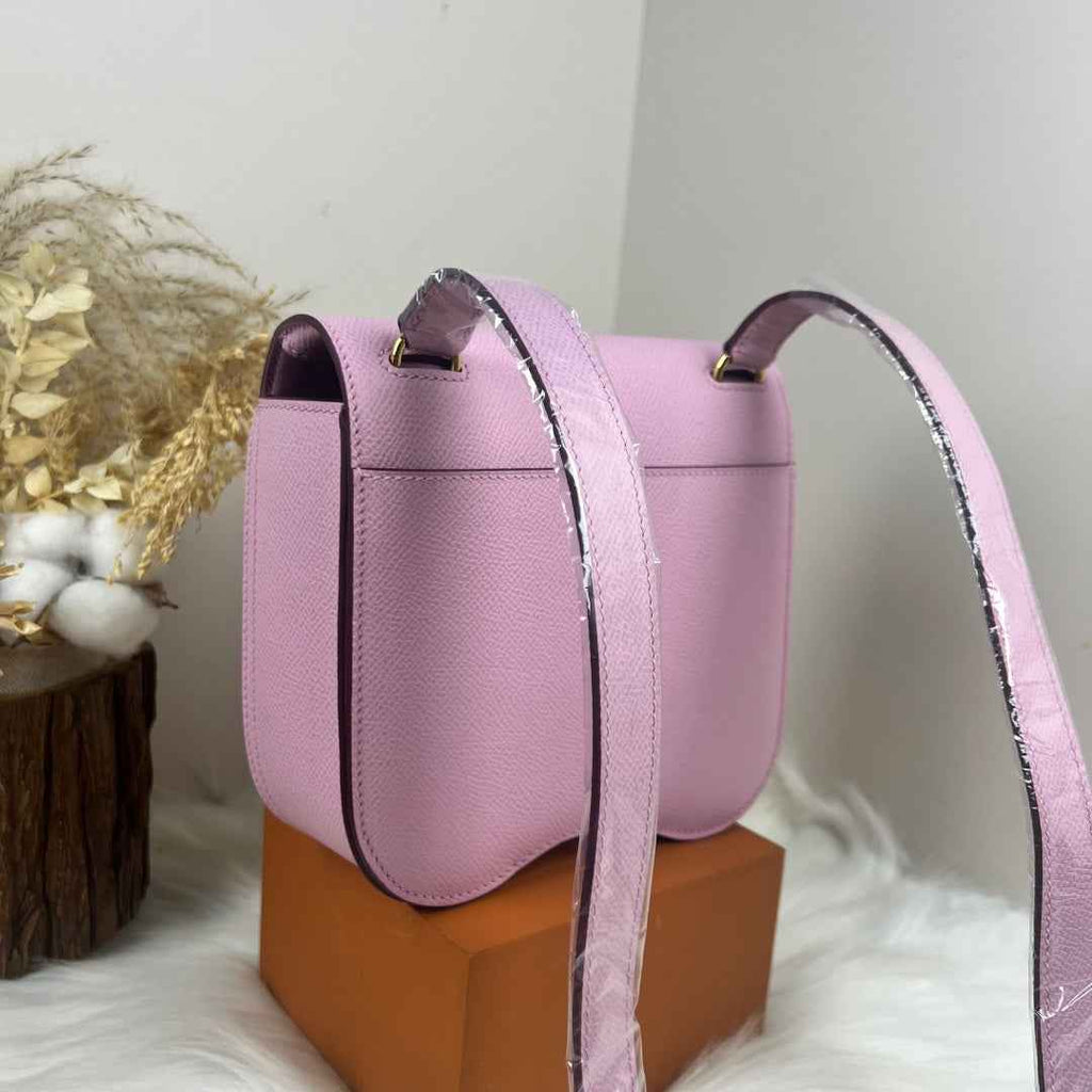 Hermès Della Cavalleria Mini Bag Pink Epsom Calfskin Gold Hardware - Default Title - View 4