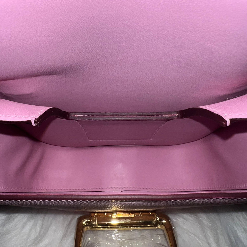 Hermès Della Cavalleria Mini Bag Pink Epsom Calfskin Gold Hardware - Default Title - View 9