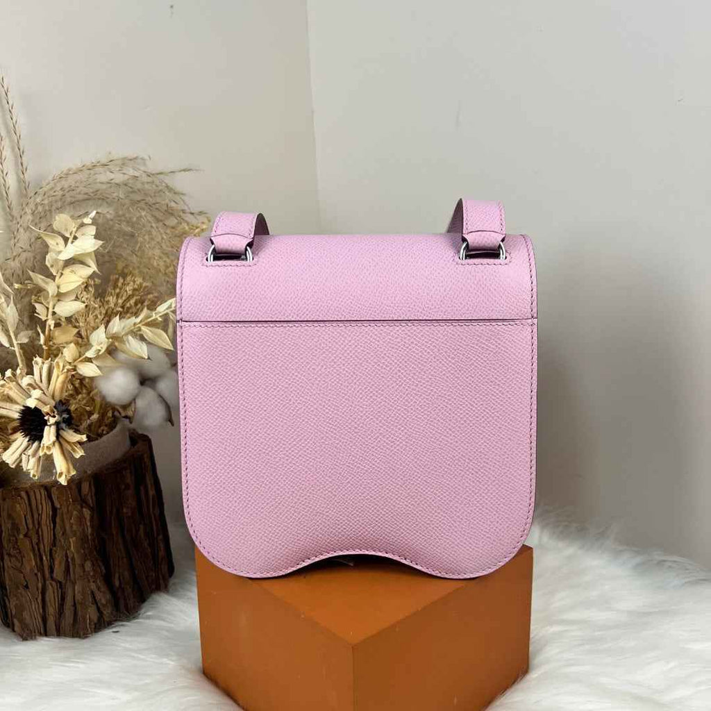 Hermès Della Cavalleria Mini Bag Pink Epsom Calfskin Silver Hardware - Default Title - View 3