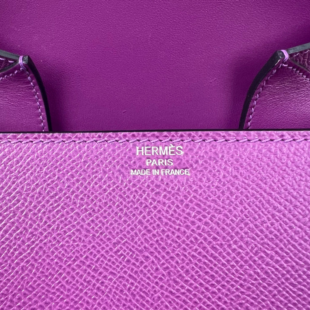Hermès Della Cavalleria Mini Bag Purple Epsom Calfskin Silver Hardware - Default Title - View 5