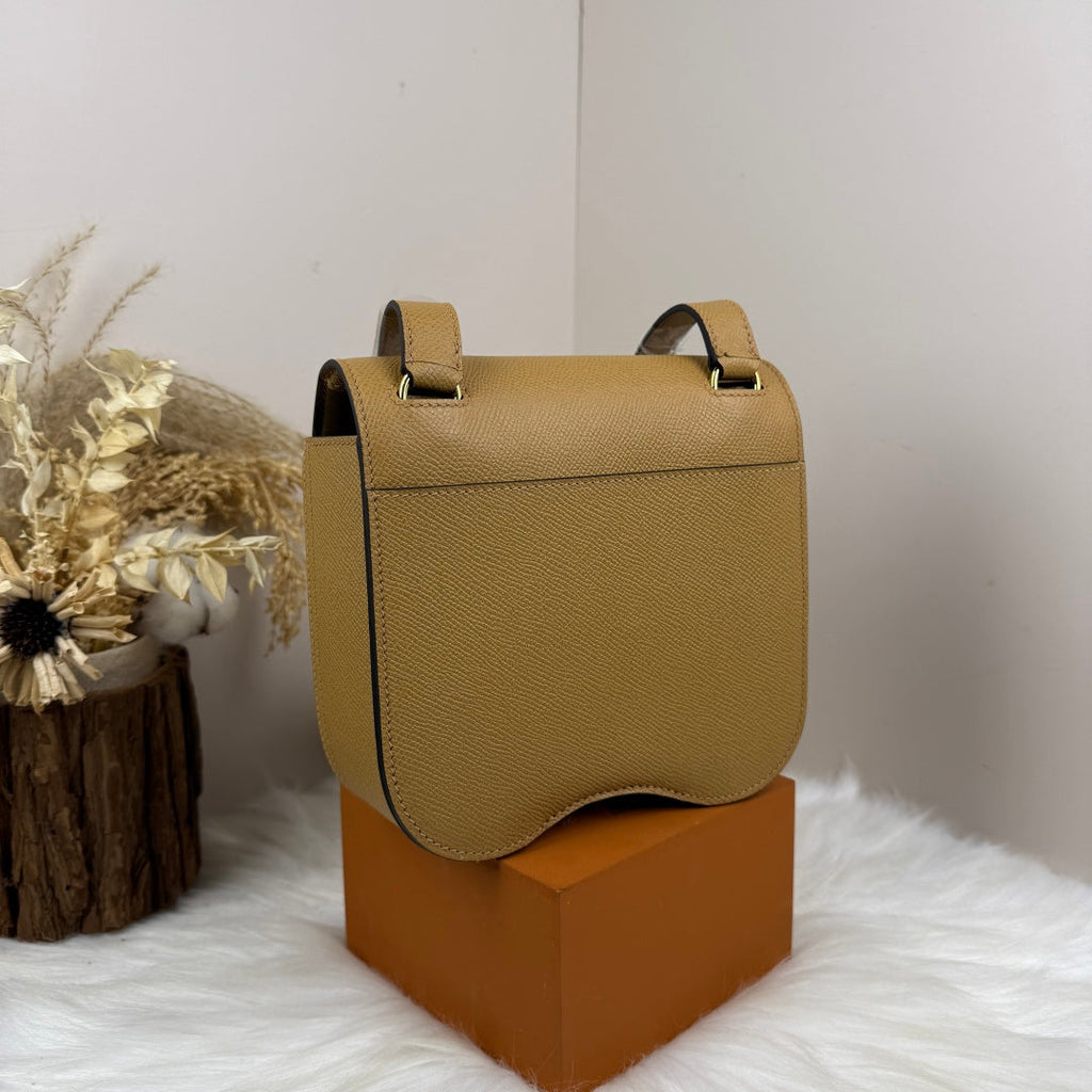 Hermès Della Cavalleria Mini Bag Apricot Epsom Calfskin Gold Hardware - Default Title - View 4