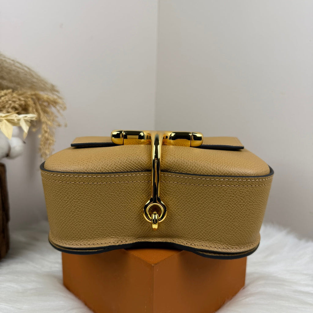 Hermès Della Cavalleria Mini Bag Apricot Epsom Calfskin Gold Hardware - Default Title - View 6