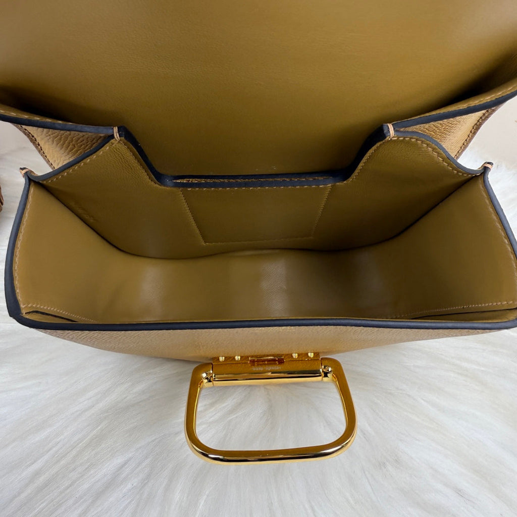 Hermès Della Cavalleria Mini Bag Apricot Epsom Calfskin Gold Hardware - Default Title - View 9