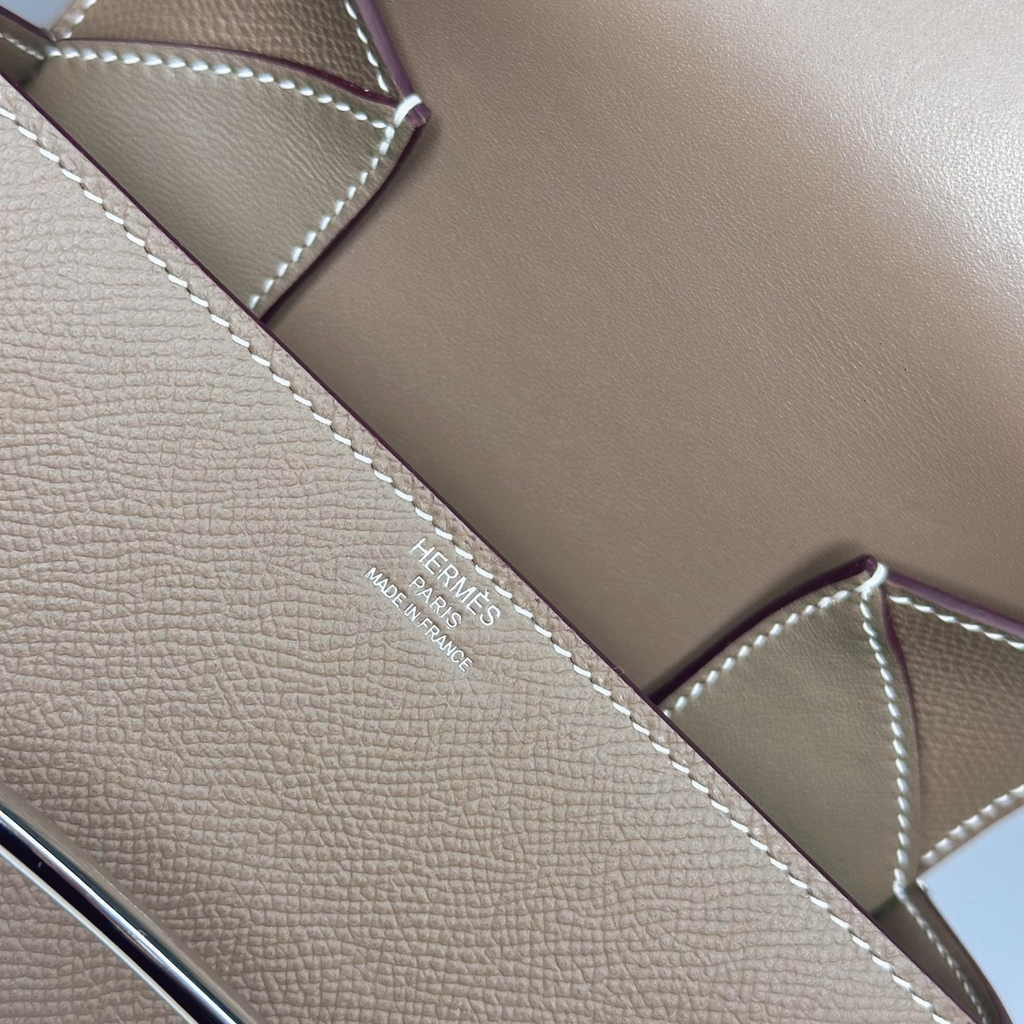 Hermès Della Cavalleria mini bag h085260 gray epsom leather silver - Default Title - View 6