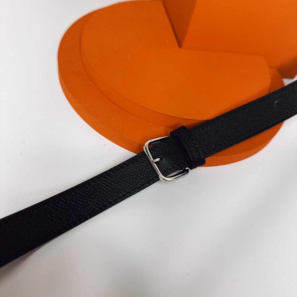Hermès Della Cavalleria mini bag h085260 black epsom leather silver - Default Title - View 9