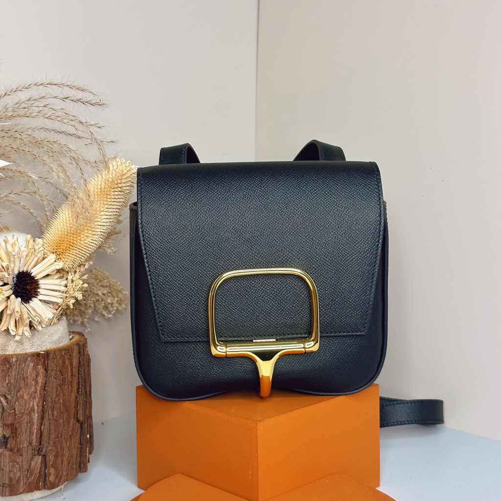 Hermès Della Cavalleria mini bag h085260 black epsom leather gold - Default Title - View 1