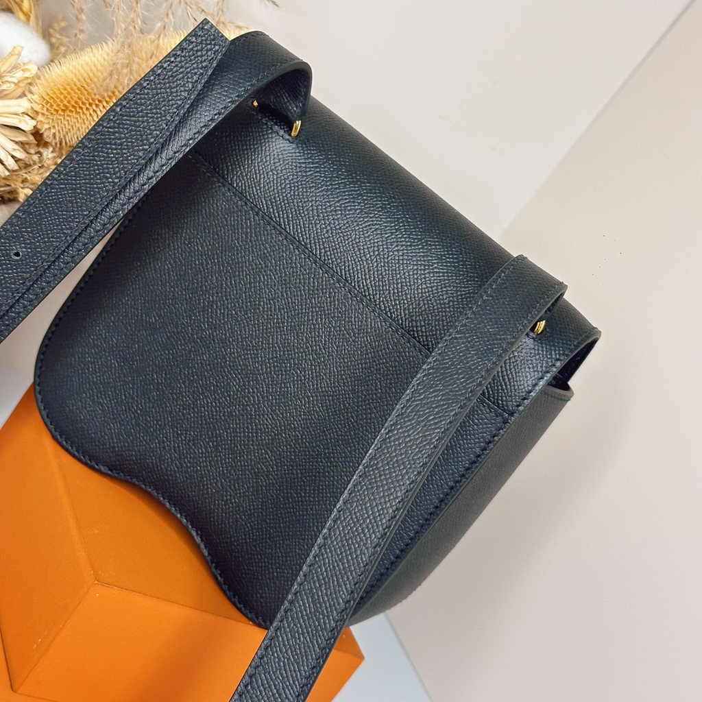 Hermès Della Cavalleria mini bag h085260 black epsom leather gold - Default Title - View 3
