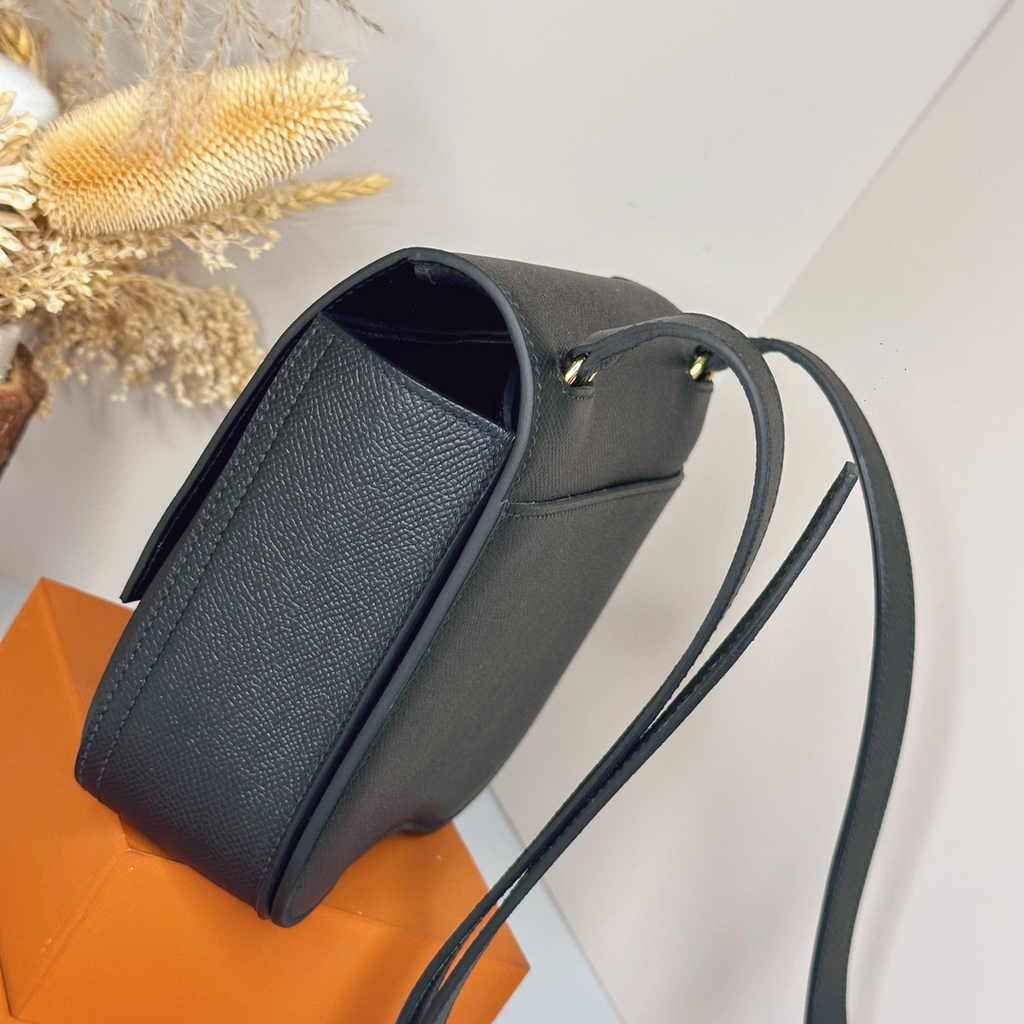 Hermès Della Cavalleria mini bag h085260 black epsom leather gold - Default Title - View 4