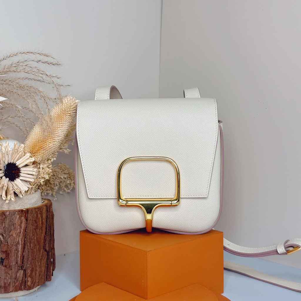 Hermès Della Cavalleria mini bag h085260 beige epsom leather gold - Default Title - View 1