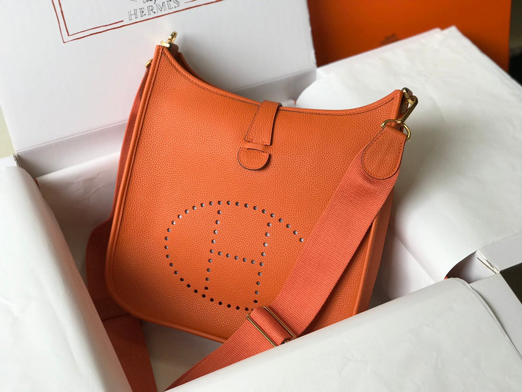 Hermès Evelyne III 29 Bag Taurillon Clemence Orange - Default Title - View 3