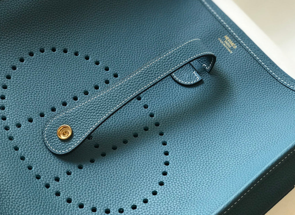 Hermès Evelyne III 29 Bag Taurillon Clemence Blue - Default Title - View 4