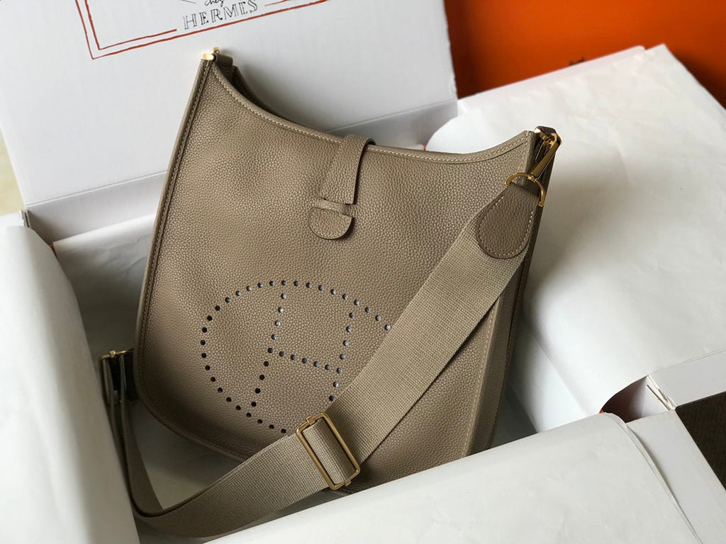 Hermès Evelyne III 29 Bag Taurillon Clemence Gray - Default Title - View 3
