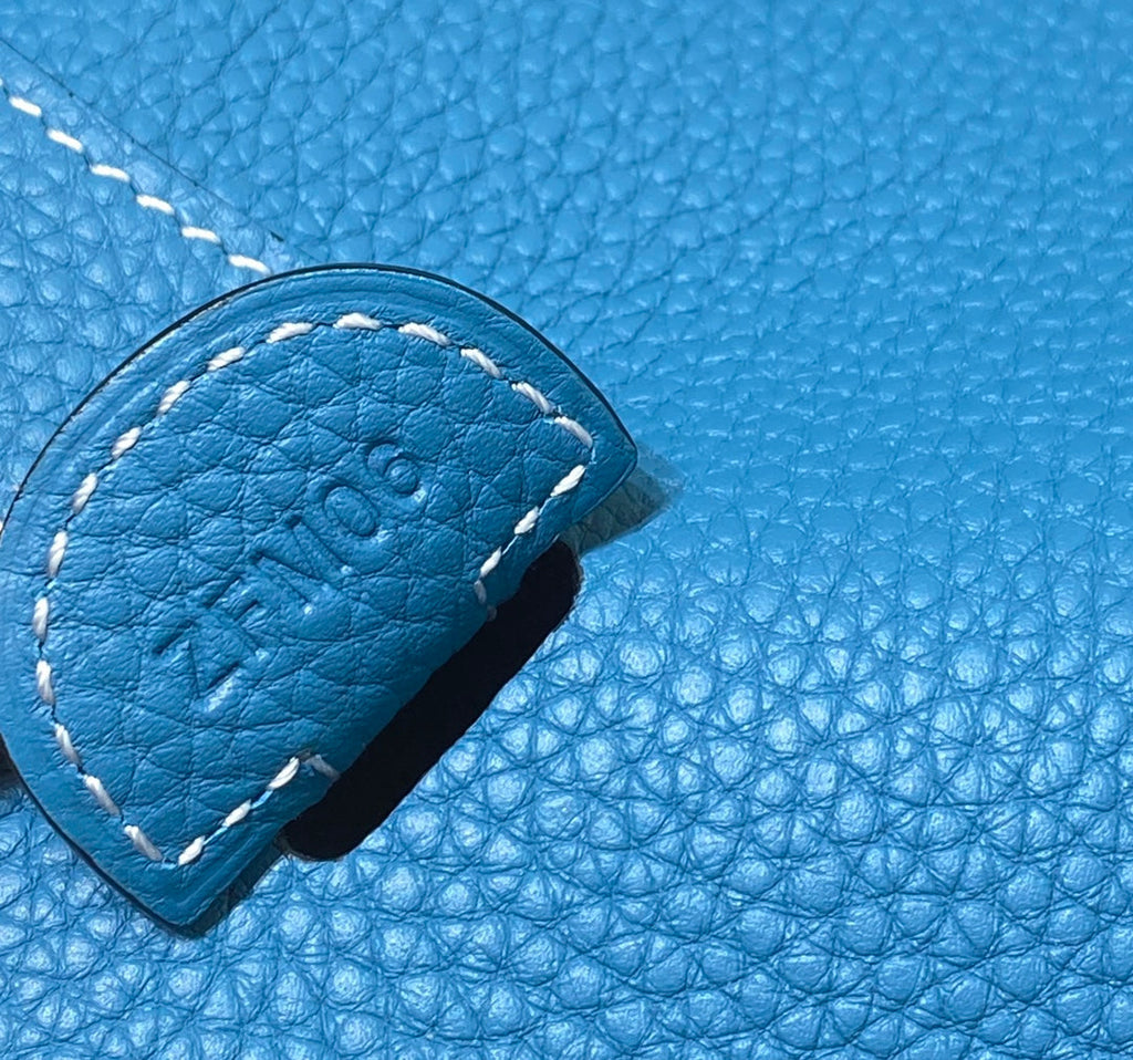 Hermès Evelyne III 29 Taurillon Clemence Shoulder Bag Blue Silver - Default Title - View 7