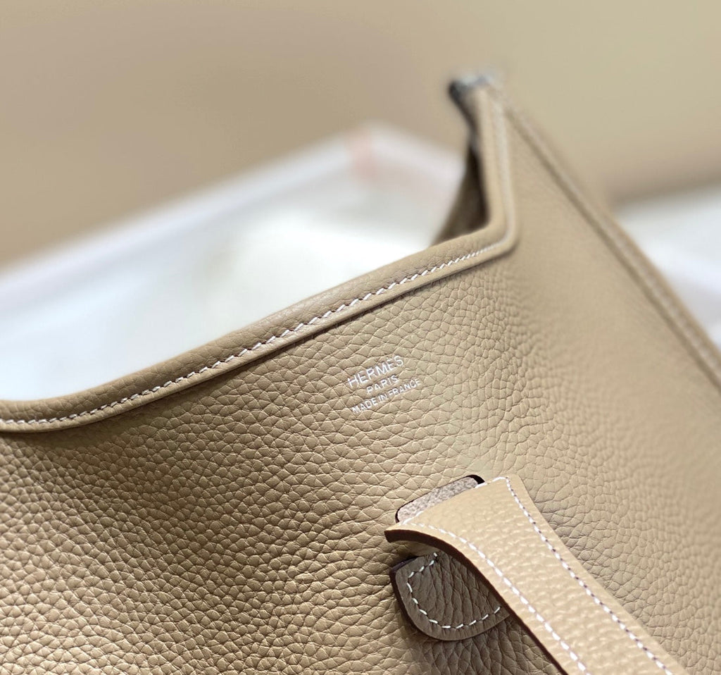 Hermès Evelyne III 29 Taurillon Clemence Shoulder Bag Gray Silver - Default Title - View 6