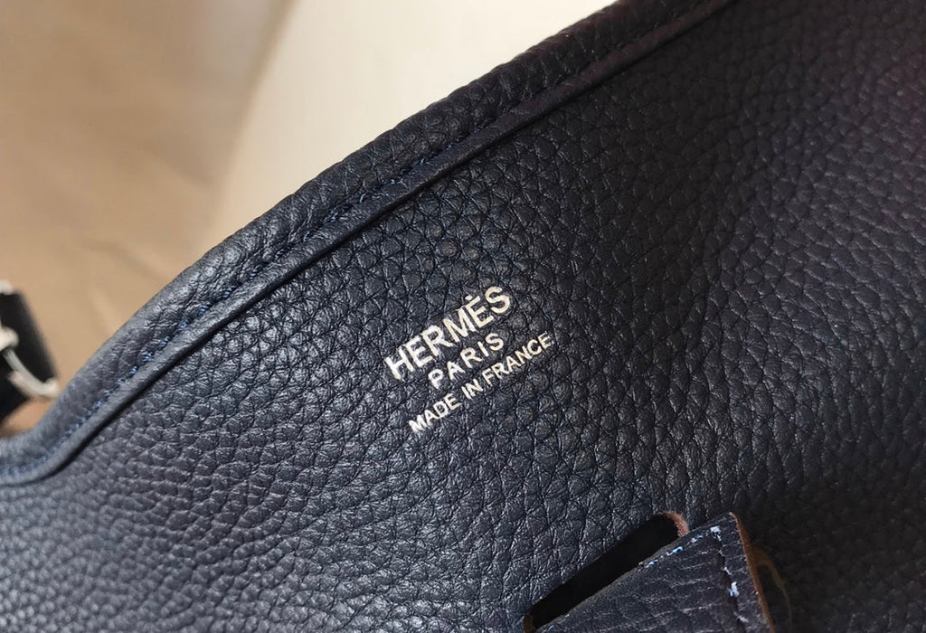 Hermès Evelyne III 29 Taurillon Clemence Shoulder Bag Navy Blue Silver - Default Title - View 5