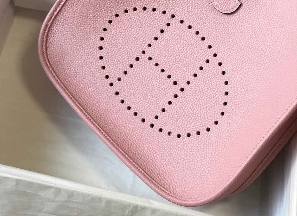 Hermès Evelyne III 29 Taurillon Clemence Shoulder Bag Light Pink Silver - Default Title - View 5