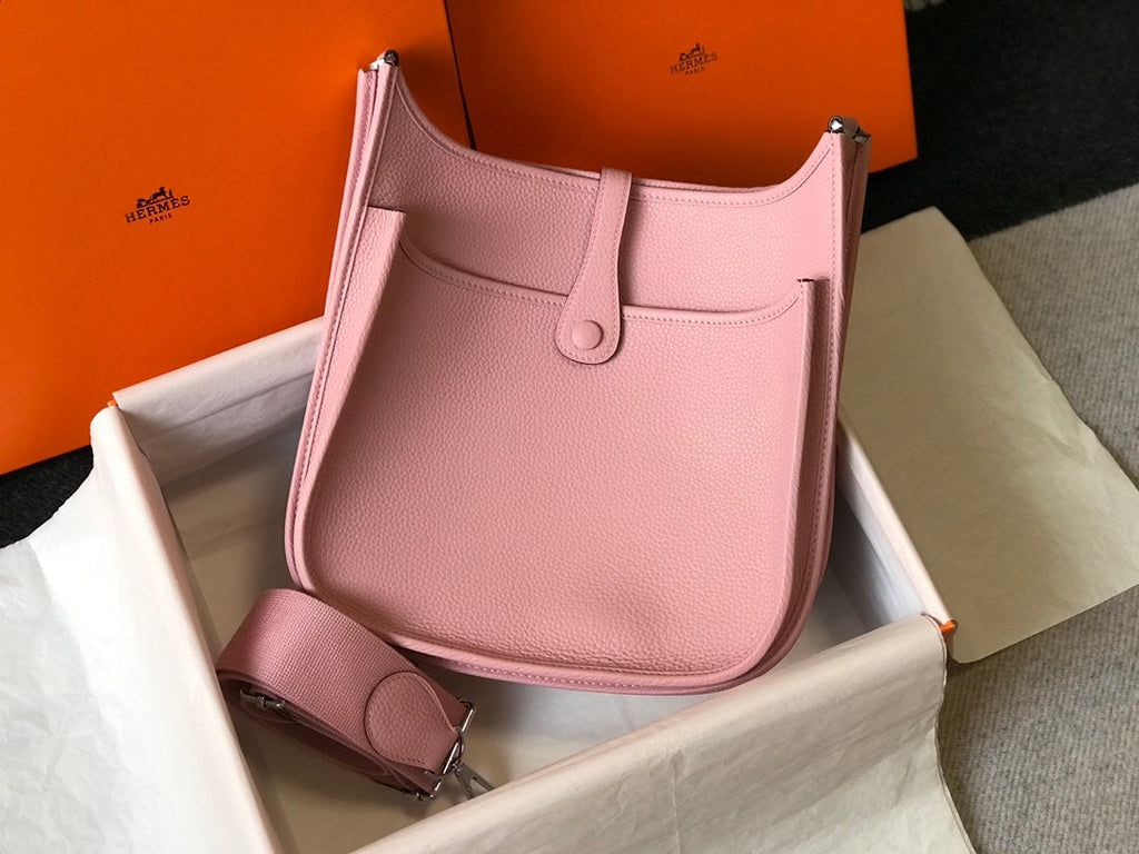 Hermès Evelyne III 29 Taurillon Clemence Shoulder Bag Light Pink Silver - Default Title - View 2
