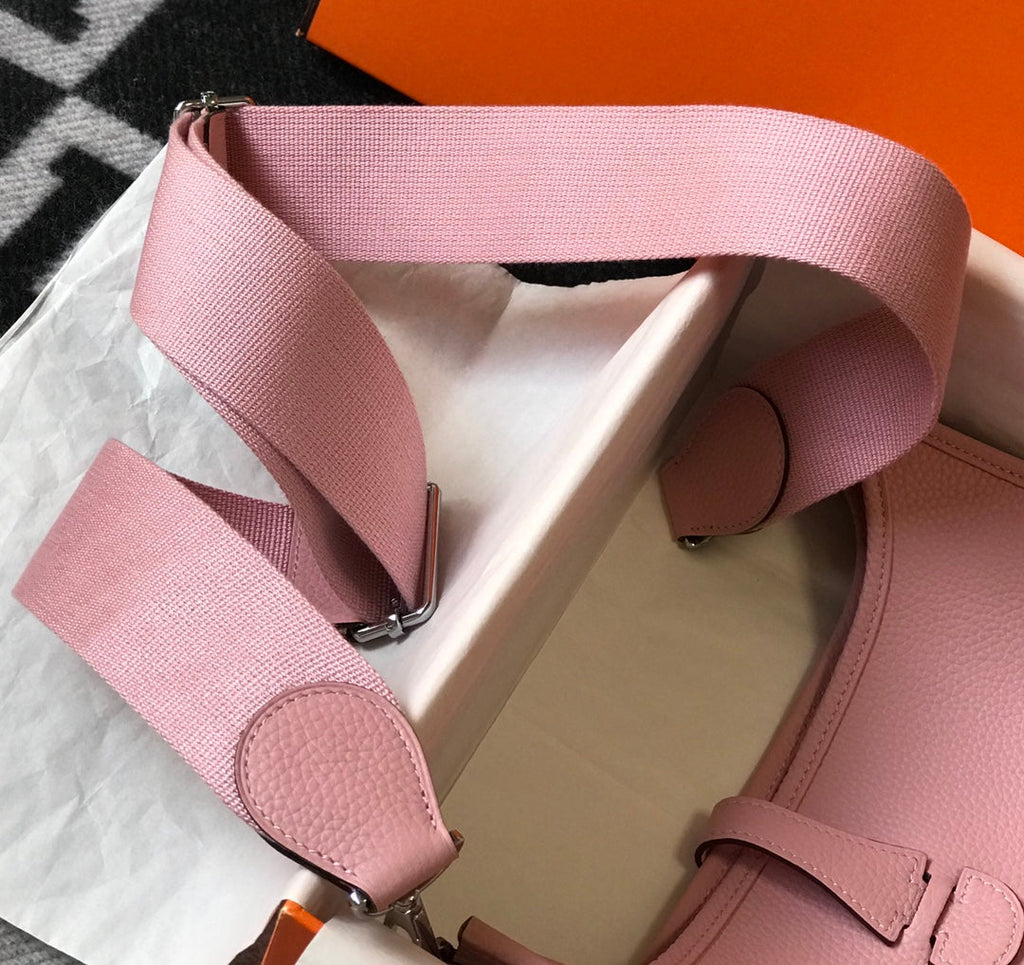 Hermès Evelyne III 29 Taurillon Clemence Shoulder Bag Light Pink Silver - Default Title - View 6